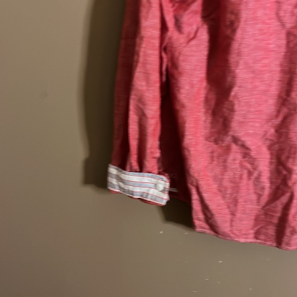 Union made linen blend Buffalo David Bitton shirt. B7 - Picture 8 of 9